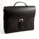 Briefcase Black Leather & Fabric, 